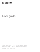 Sony Xperia Z3 Compact User manual