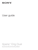 Sony Xperia E4g Dual User manual