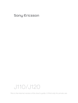 Sony Ericsson J110 User manual