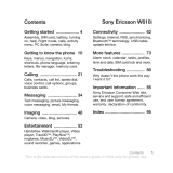 Sony Ericsson Walkman W610i User manual