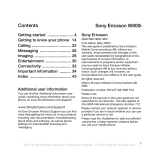 Sony Ericsson W800i Owner's manual