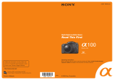 Sony DSLR-A100 User manual