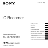 Sony 4-127-580-13(1) User manual
