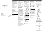 Sony 4-182-698-82(2) User manual