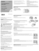 Sony SAL500F80 User manual