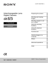 Sony SLT-A65 User manual