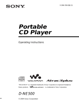 Sony D-NE500 User manual