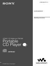 Sony D-NF430 User manual