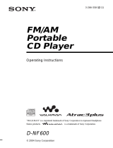 Sony D-NF600 User manual