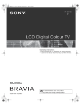 Sony Bravia KDL-20S30xx User manual