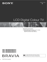Sony KDL-46D3000 Owner's manual