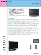 Sony KDL-V40XBR1 User manual