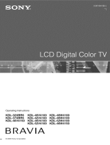 Sony KDL-46W4100 User manual
