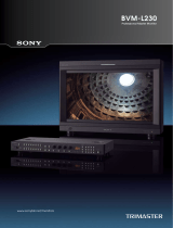 Sony BVM-L230 User manual