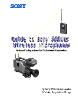 Sony Camcorder / Wireless Microphone User manual