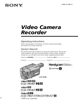 Sony CCD-TRV57WR User manual