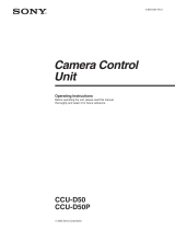 Sony CCU-D50 User manual