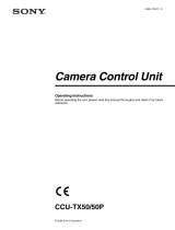 Sony CCU-TX50P User manual