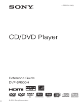 Sony DVP-SR500H User manual