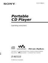 Sony D-NE510 User manual