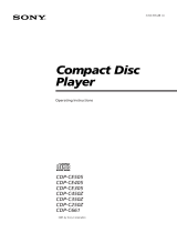 Sony CDP-C250Z Owner's manual