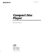 Sony CDP-C360Z User manual