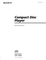 Sony CDP-C460Z User manual