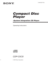 Sony CDP-C5CS User manual