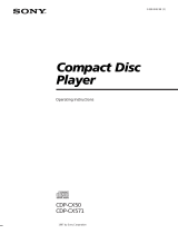 Sony CDP-CX571 User manual