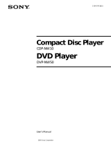 Sony CDP-NW10 User manual
