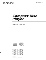 Sony CDP-XE270 User manual