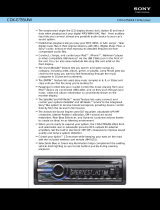 Sony CDX GT550UI User manual