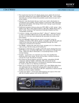 Sony CDX GT650UI User manual