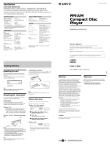 Sony CDX-L350 User manual