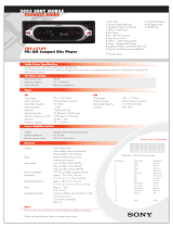 Sony CDX-L510X User guide