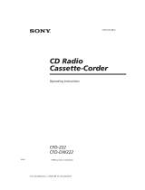 Sony CFD-222 User manual