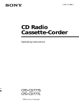 Sony CFD-CD777S User manual
