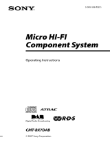 Sony CMT-BX7DAB User manual