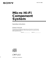 Sony CMT-LS1 User manual