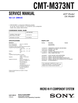 Sony CMT-M373NT User manual