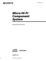 Sony CMT-U1 User manual