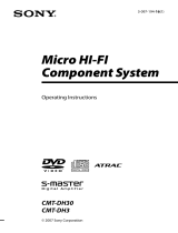 Sony CMT-DH3 User manual
