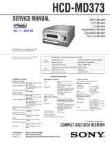 Sony HCD-MD373 User manual