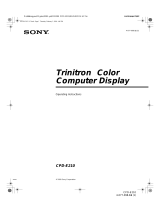 Sony CPD-E210 User manual
