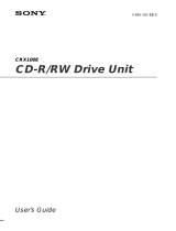 Sony CRX100E User manual