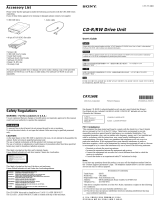 Sony CRX160E User manual