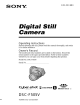 Sony Cyber-shot DSC-F505V User manual