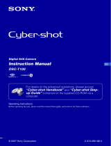 Sony Cyber-shot DSCT100R User manual