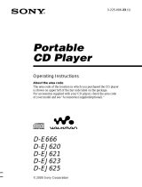 Sony D-E666 User manual