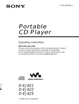 Sony D-EJ621 User manual